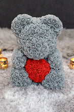 grey rose teddy bear red heart next day delivery gift box